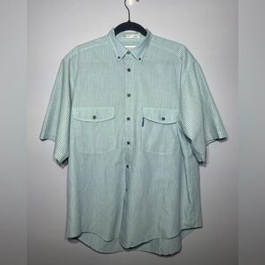 LEVI'S SILVER LABEL Stripped Vintage Short Sleeve Button Up Shirt Medium